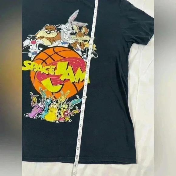 Looney Tunes-Space Jam-Mens T-Shirt size L 100% Cotton Michael Jordan Bugs bunny - Picture 7 of 9